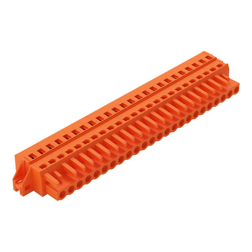 WAGO - Kabelsteckverbinder für Leiterplattensteckverbinder 1-Leiter-Federleiste 231-324/031-000 CAGECLAMP,2,5mm²,or − 10 Stück