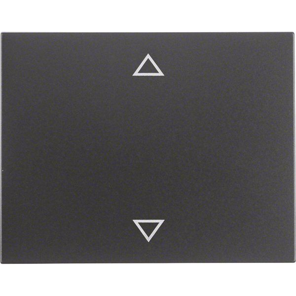 Berker - Abdeckung/Bedienelement für Installationsschalterprogramme Wippe mit Aufdruck Symbol 14057106 Pfeile K.1 anthraz