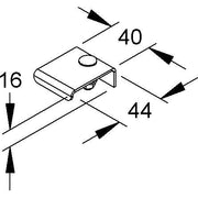 Niedax - Montagematerial für Kabeltragsystem Platte KRTB 6 F für Trennsteg − 10 Stück