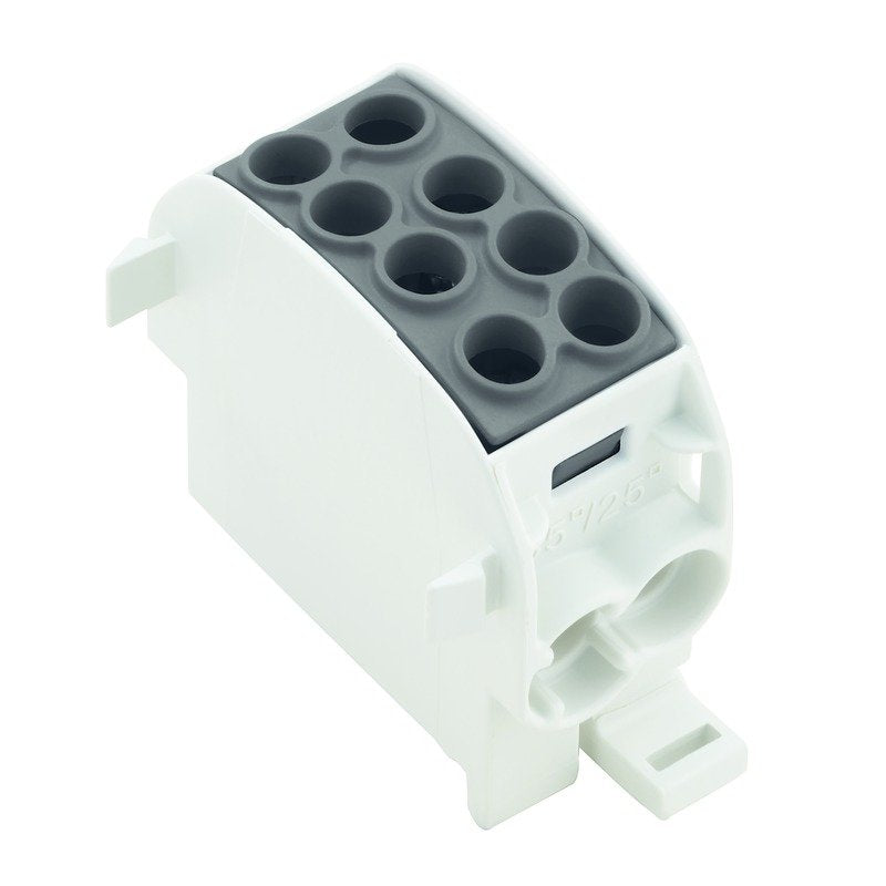 Weidmüller - Durchgangs-Reihenklemme Hauptleitungsabzweigklemme WPD 102 2X35/2X25 BK W-Reihe, TS 35 − 5 Stück