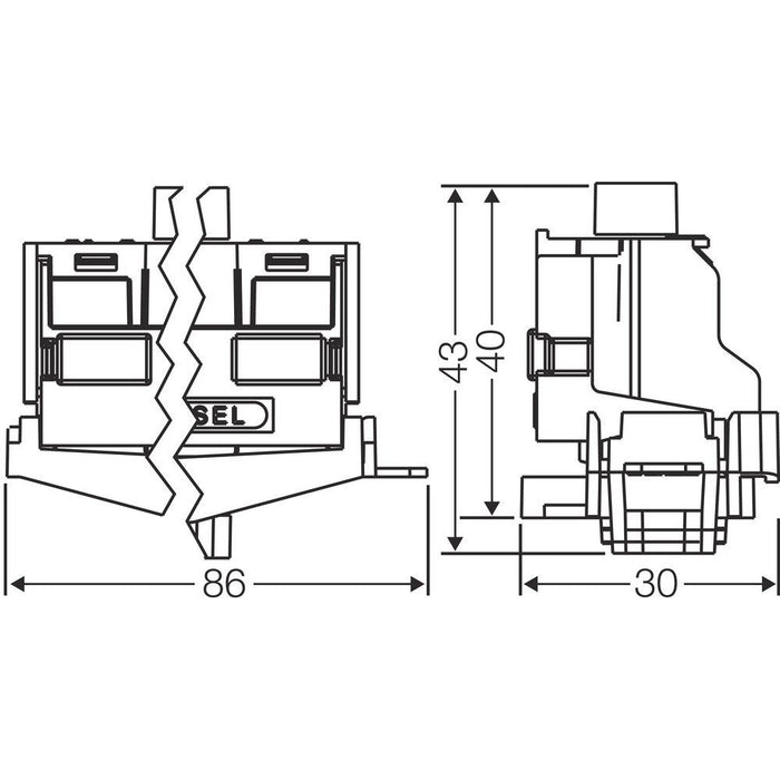 Hensel - Ein- und mehrpolige Klemmenleiste PE-Klemme FC PE 10  − 1 Stück
