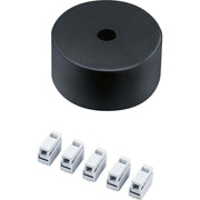 Zumtobel - Mechanisches Zubehör/Ersatzteile für Leuchten Baldachinset CEILING ROSEROUND BK sw
