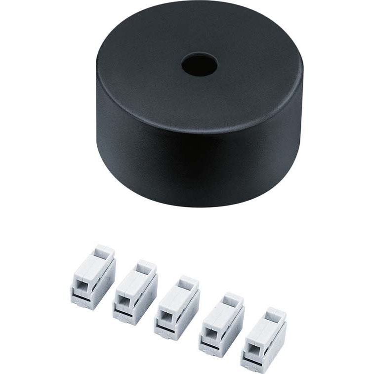 Zumtobel - Mechanisches Zubehör/Ersatzteile für Leuchten Baldachinset CEILING ROSEROUND BK sw