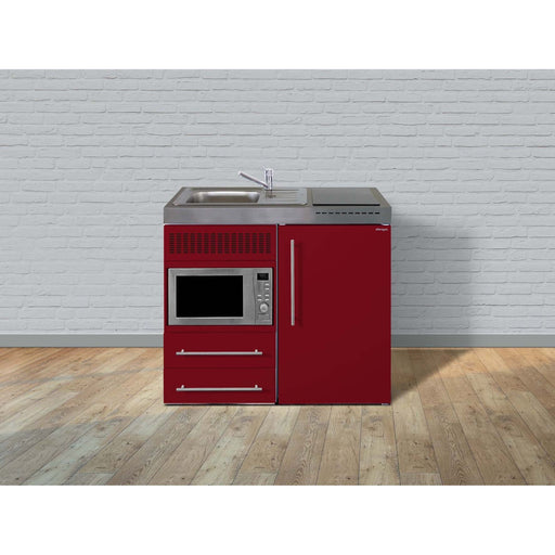 Stengel - Mini-Küche Miniküche Premiumline MPMBR100MWIKFreBli Bordeauxrot