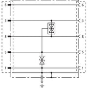 DEHN - Überspannungsableiter für Informations-/MSR-Technik ÜS-Ableiter Steckadapter FS 9E PB 6 D-Sub 9-pol
