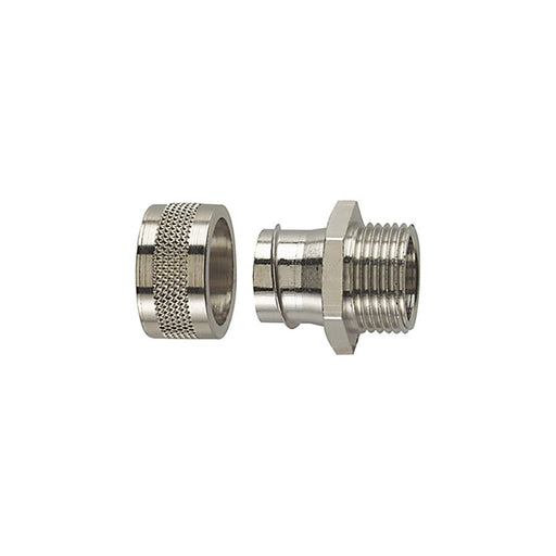 HellermannTyton - Metall-Schutzschlauch-Verschraubung Verschraubung PCS50-FM-M50 si