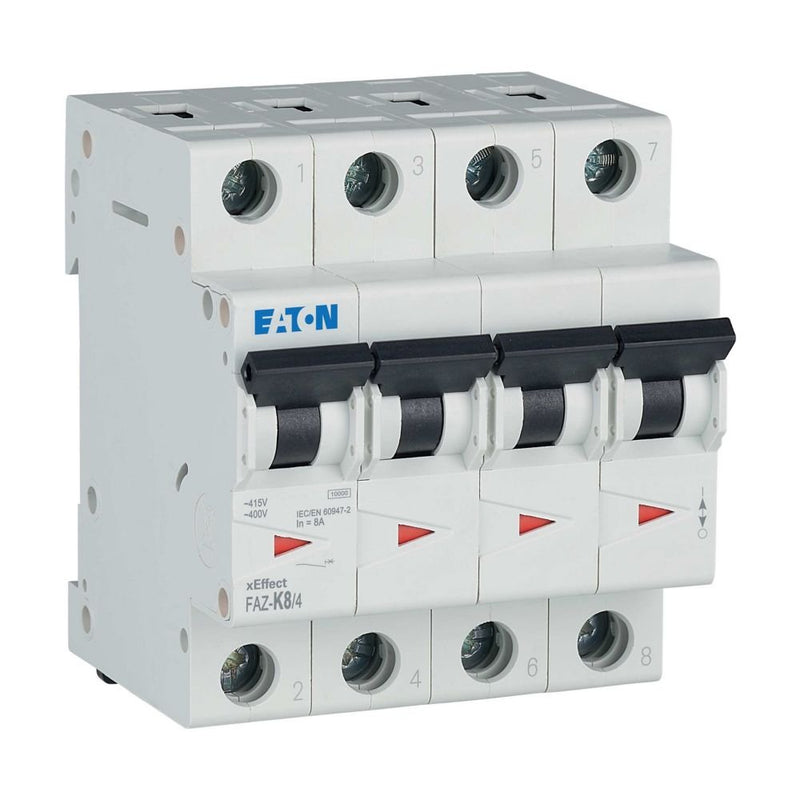 Eaton - Leitungsschutzschalter FAZ-K8/4 8A Charakt.: K
