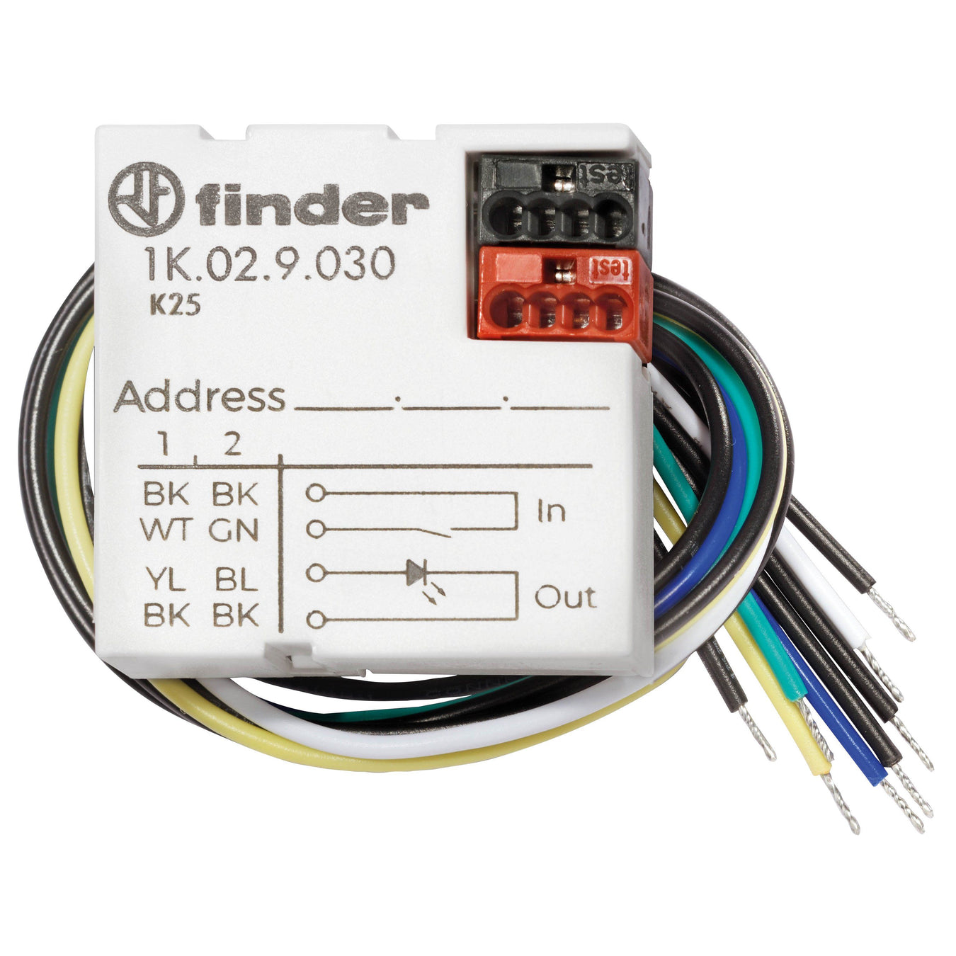 Finder - Bussystem-Kombi I/O Gerät KNX-Modul 1K.02.9.030 für Unterputzmontage