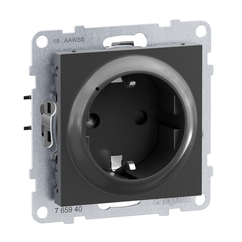 Legrand - Steckdose Schutzko-Steckdose Legrand 765940 Anthrazit