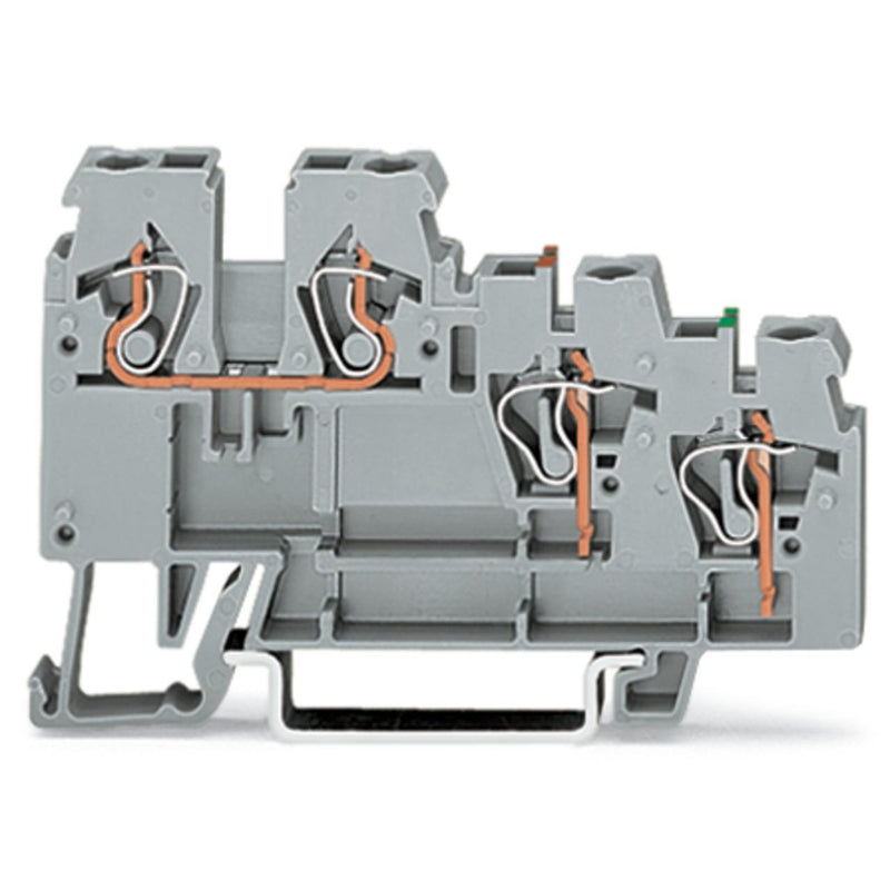 WAGO - Initiator/Aktor-Reihenklemme 3-Leiter-Aktorenklemme 270-585 0,08-2,5mmq grau − 50 Stück