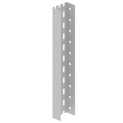 Unex - Stiel/Profilschiene U-Profil 66898 gelocht, grau, 3m − 6 Meter