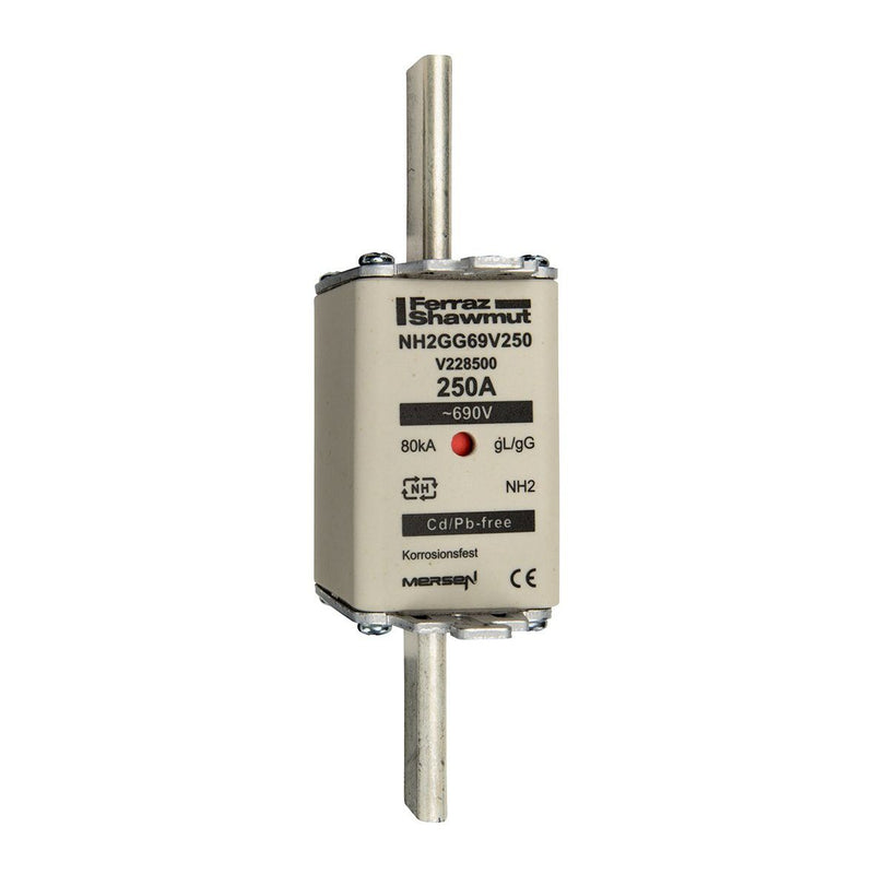 Mersen - Messersicherung NH-Sicherungseinsatz SF NH2GG69V300 Gr.2 gG 300A/690V KM − 3 Stück