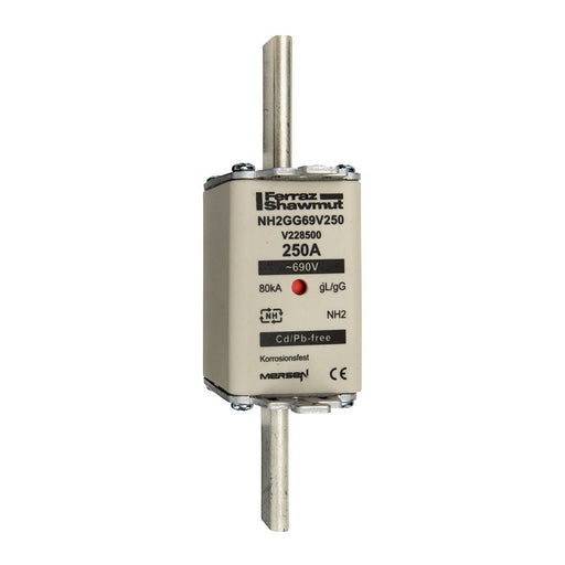 Mersen - Messersicherung NH-Sicherungseinsatz SF NH2GG69V300 Gr.2 gG 300A/690V KM − 3 Stück
