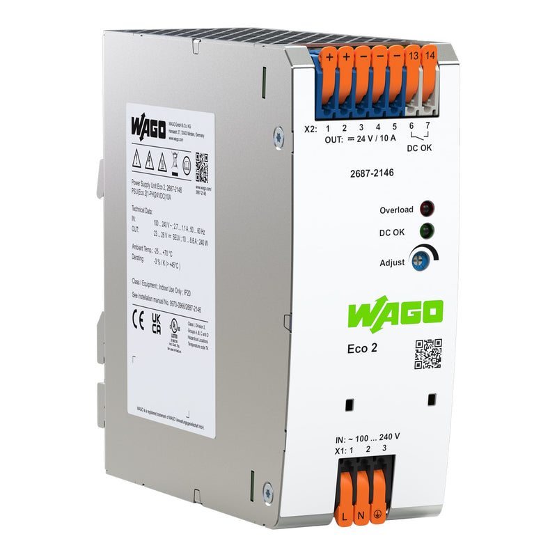 WAGO - Gleichstromversorgung Stromversorgung 2687-2146 Eco 2,1-phasig