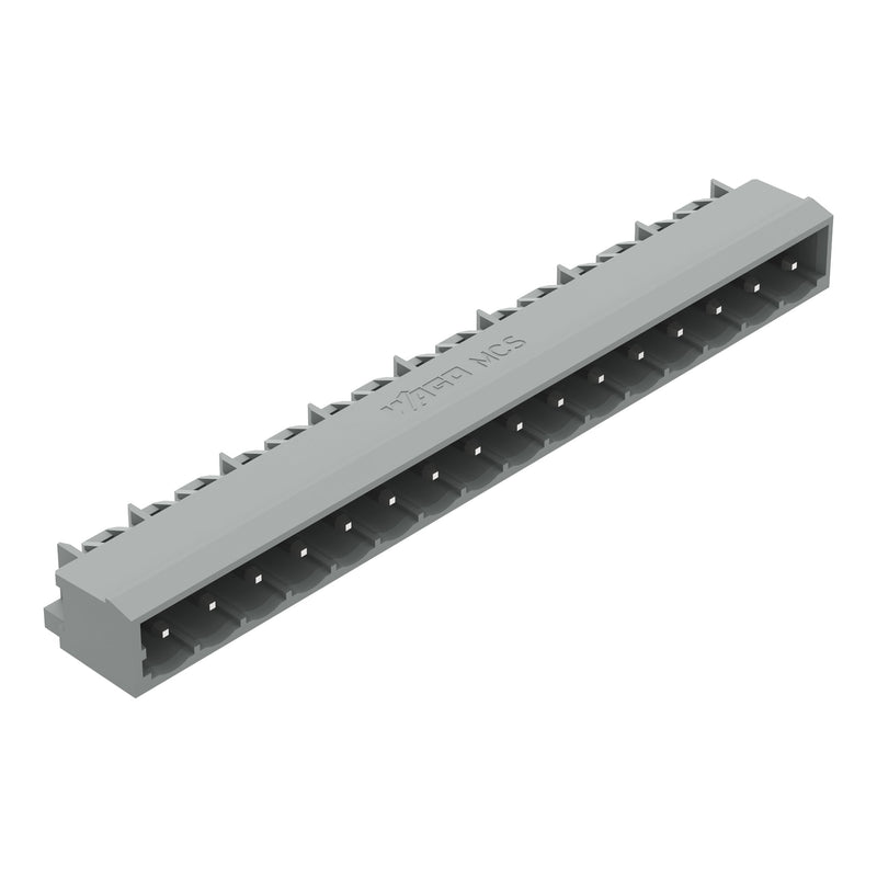 WAGO - Leiterplattensteckverbinder THT-Stiftleiste Lötstift 231-476/001-000 1,2x1,2,abgew.,gr − 50 Stück