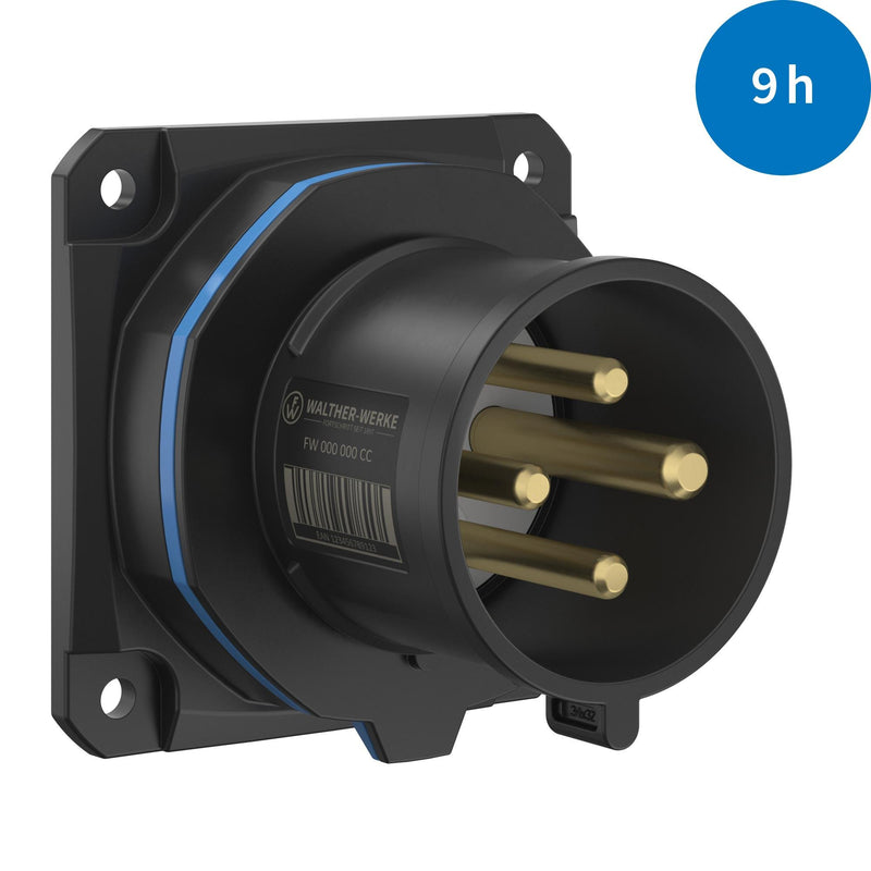 Walther Werke - CEE-Gerätestecker (IEC 60309) CEE NEO Anbaugerätestecker FW631409CC gerade 32A 4P 9h