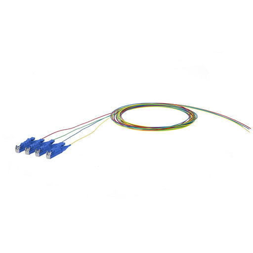 Metz Connect - LWL-Pigtail OpDAT Pigtail E2000-UPC 150Q1MO0020E4 OS2, 4 Farben − 4 Stück