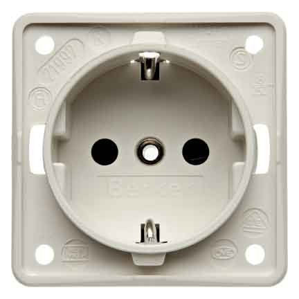 Berker - Steckdose Schuko-Steckd.pws 941852502 m.Schraubklemmen