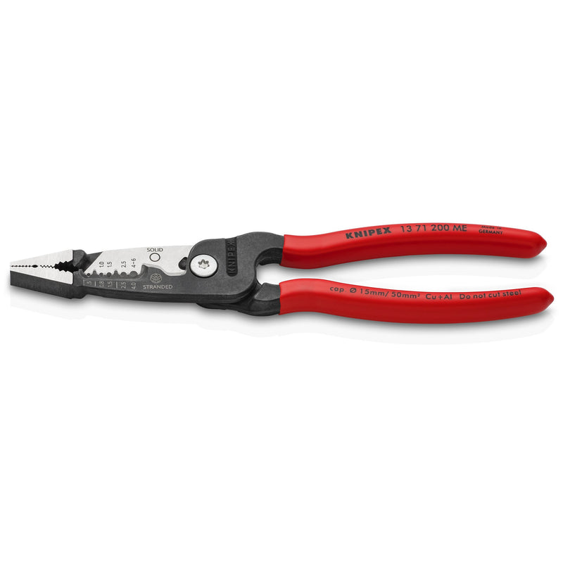 Knipex - Abisolier-/Abmantelwerkzeug Elektrikerzange 13 71 200 ME Multifunktion