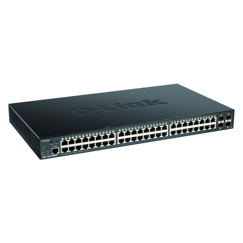 DLink - Netzwerk Switch Gigabit Switch + 4x10G DGS-1250-52XMP/E POE+ managed