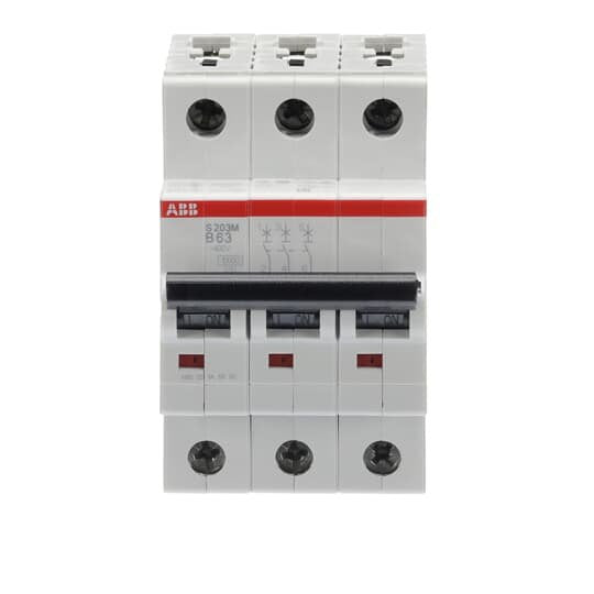 ABB Stotz S&J - Leitungsschutzschalter Sicherungsautomat S203M-B63 10kA 63A B 3p
