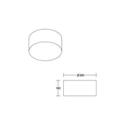 Brumberg Leuchten - Decken-/Wandleuchte Anbauleuchte 58252000 3x E27 max. 60W