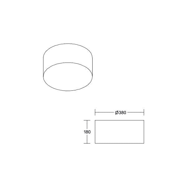 Brumberg Leuchten - Decken-/Wandleuchte Anbauleuchte 58252000 3x E27 max. 60W