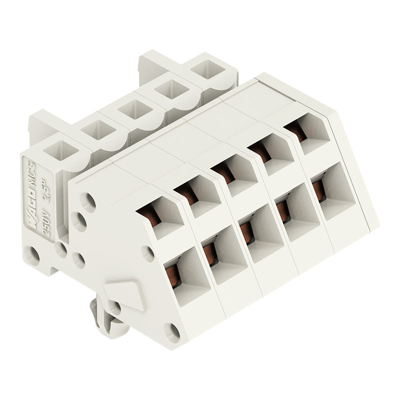 WAGO - Kabelsteckverbinder für Leiterplattensteckverbinder 1-Leiter Federleiste 721-305/008-000 CAGECLAMP 2,5mm²,lgr − 50 Stück