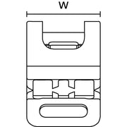 HellermannTyton - Befestigungssockel und -element für Kabelbinder Metal Edge Clip MSC2 MSC2 SS 100 St. − 100 Stück