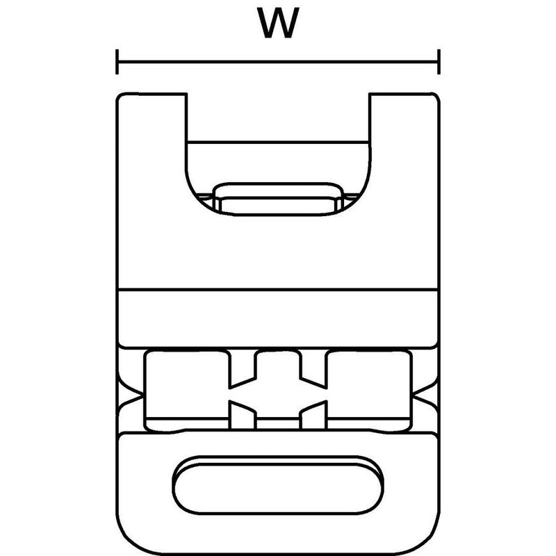 HellermannTyton - Befestigungssockel und -element für Kabelbinder Metal Edge Clip MSC2 MSC2 SS 100 St. − 100 Stück