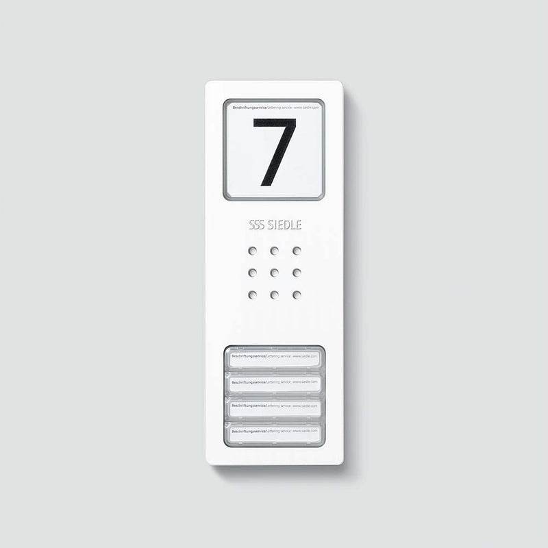 Siedle&Söhne - Zubehör/Ersatzteile für Türkommunikation Gehäuse-Oberteil CA 812-4/CA 850-4 W Signalweiß