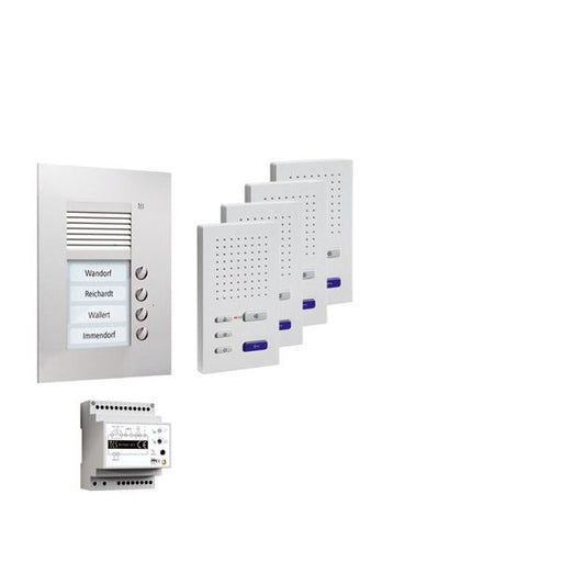 TCS Tür Control - Türsprech-Set Paketlösung UP 4WE PPUF04-EN/02 z.hörerl.Freisprech