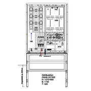 GSAB Elektrotechnik - Zähler-Komplettschrank Wandlermessung 09.W250.AR-ZWS-4 eon Avacon 250A
