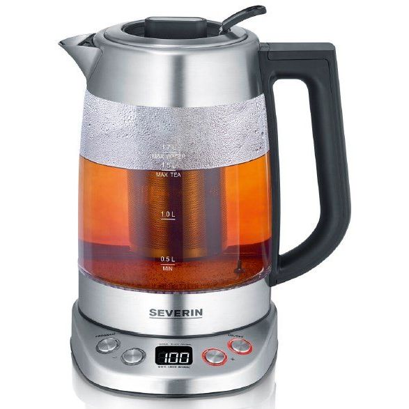Severin - Wasserkocher Glas-Wasserkocher WK 3480 eds-sil/sw