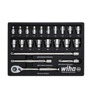 Wiha - Schraubenschlüsselset Ratschenschlüssel 33791 Set 3/8"