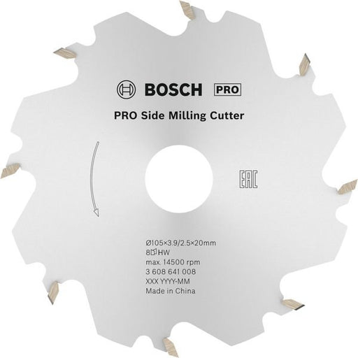 Bosch - Fräser PRO Scheibenfräser, 105 x 3608641008 20 x 4 mm, 8 Zähne