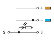 WAGO - Initiator/Aktor-Reihenklemme Initiatorenklemme 280-560/281-434 0,08-2,5mmq rot − 50 Stück