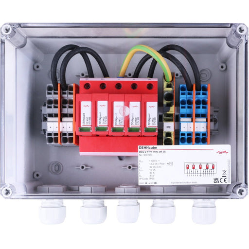 DEHN - Photovoltaik-DC-Stringbox Generatoranschlusskasten DCU 2 YPV 1100 2M 2S für PV-Anlagen