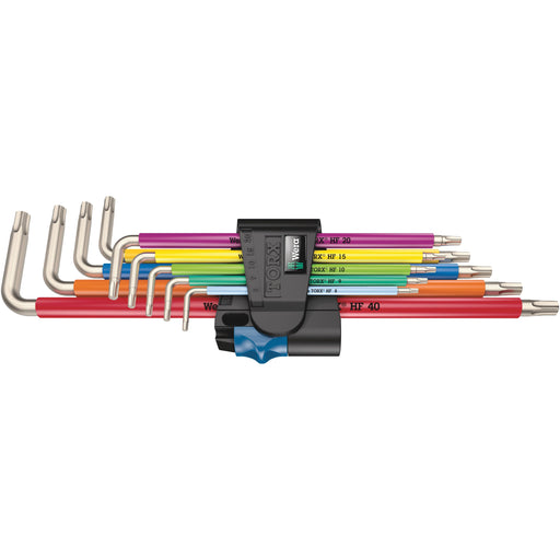 Wera - Innensechskantschlüsselset Winkelschlüsselsatz 3967/9 TX SXL HF 1 9-tlg. Multicolour