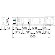 Schneider Electric - Schienenverteilereinheit Schienenkasten KSA400ED4156 400A 1m 50