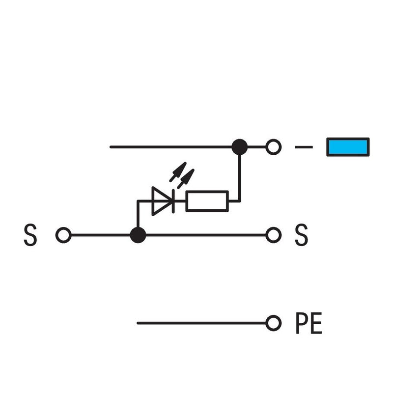 WAGO - Initiator/Aktor-Reihenklemme Aktorenventilklemme 280-572/281-434 24VDC − 50 Stück