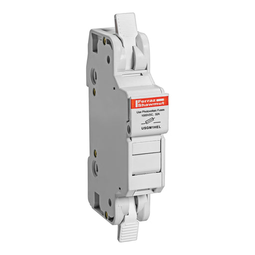 Mersen - Halter für zylindrische Sicherung Sicherungshalter gPV USGM1HEL gPV Midget 32A 1-p. − 12 Stück