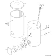 Bosch Thermotechnik - Warmwasserspeicher indirekt beheizt Bival.Warmwasserspeicher WPS490-1EP1C STORA 419L, silber