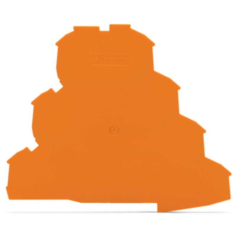 WAGO - Abschluss- und Zwischenplatte für Reihenklemme Abschlußplatte 2002-4192 orange − 25 Stück