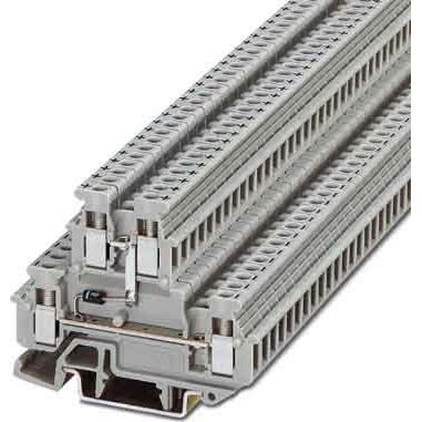 Phoenix Contact - Bauelement-Reihenklemme Minidoppelstockklemme MBKKB 2,5-DIO/O-U m.Diode,0,2-2,5 qmm − 50 Stück
