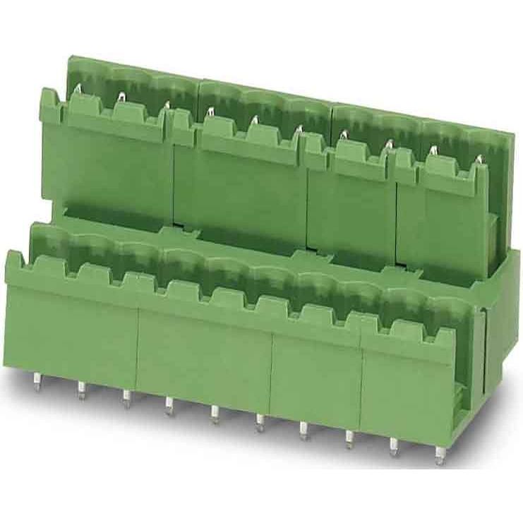 Phoenix Contact - Leiterplattensteckverbinder Grundleiste MDSTBV 2,5/ 8-G f. Leiterplattenst. − 50 Stück