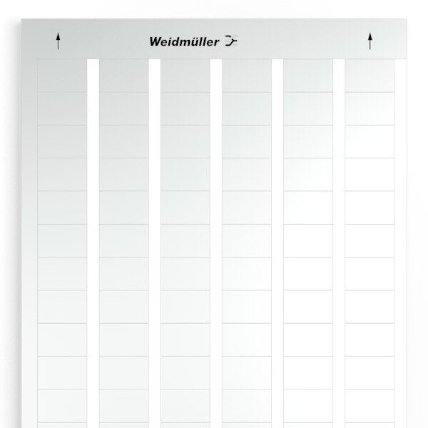 Weidmüller - Kennzeichnungsmaterial Gerätemarkierung LM MT300 27/18 SI selbstklebend,27mm − 10 Stück