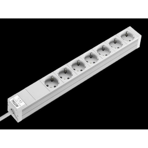 Rittal - Mehrfachsteckdose Steckdosenleiste DK 7240.210 o. Stecker, 7 Dosen − 1 Stück