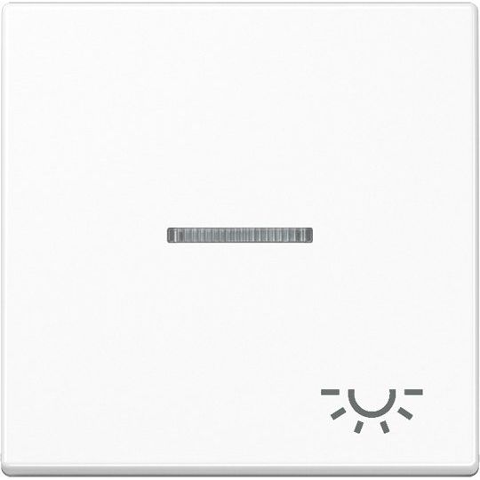 Jung - Abdeckung/Bedienelement für Installationsschalterprogramme Wippe Symbol LICHT aws A 590 KO5 L WW für Kontrollschalter