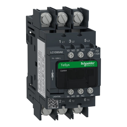 Schneider Electric - Leistungsschütz zum Schalten von Wechselstrom Leistungsschütz LC1D65A6FD 3-polig, 1S, 1Ö